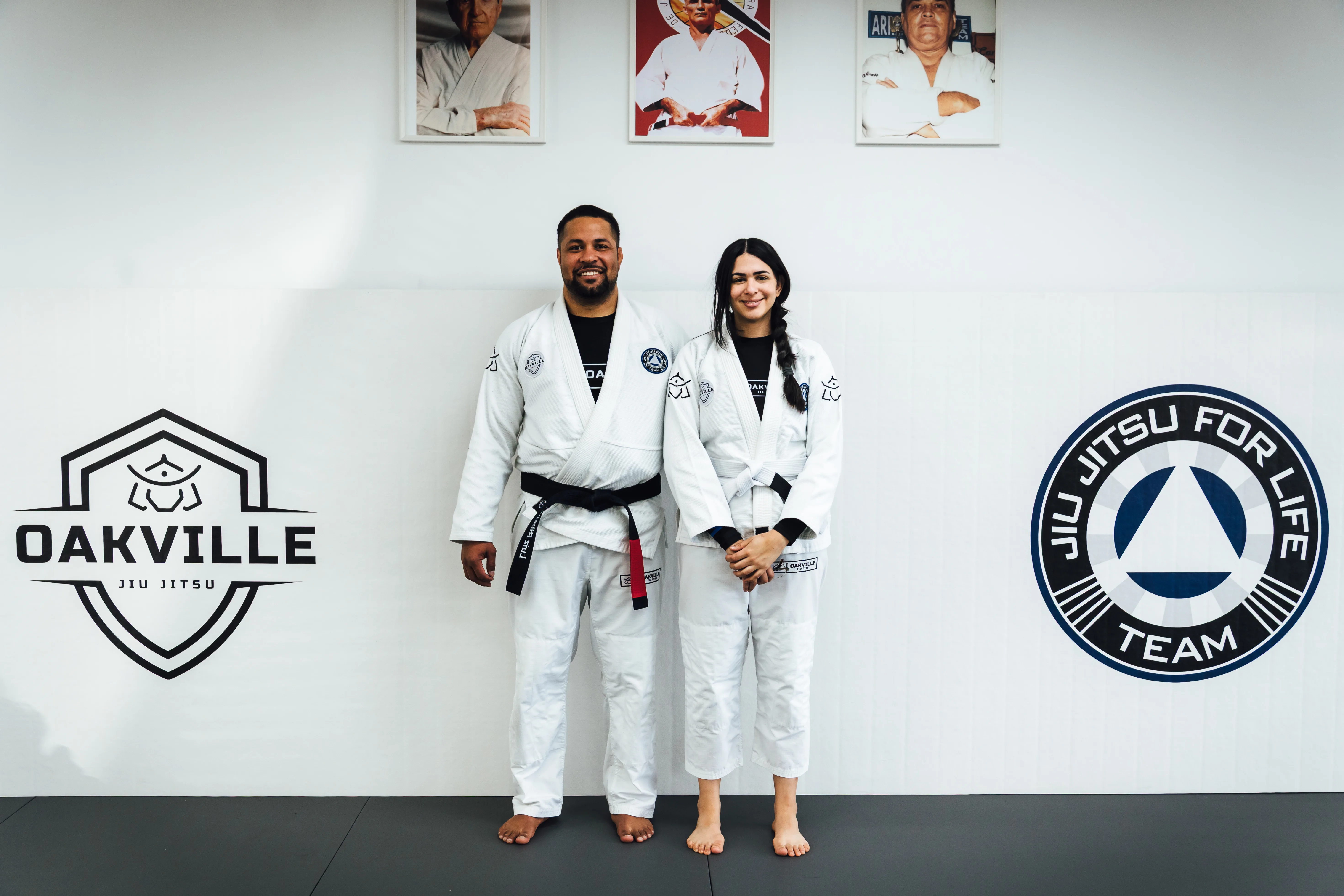 Women's BJJ training in Oakville